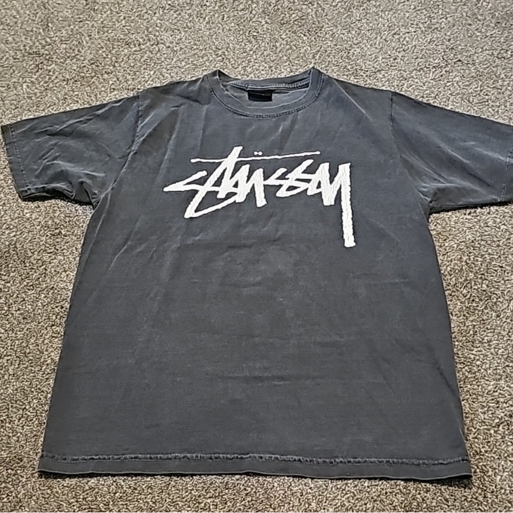 Stussy Vintage Tee Shirt Size Small Grey